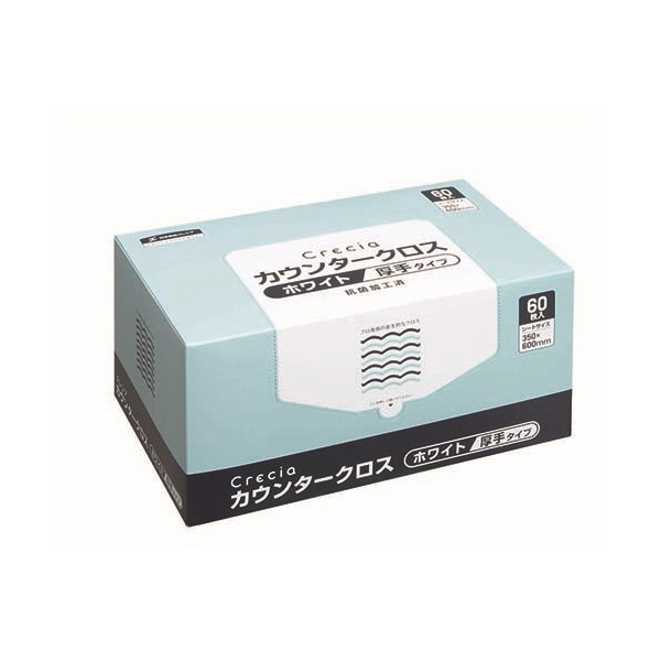 日本製紙クレシア（株） クレシア カウンタークロス 厚手タイプ クレシアカウンタークロス／大箱単位 65302 ｱﾂﾃﾞﾀｲﾌﾟ ﾎﾜｲﾄ