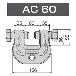 （株）スーパーツール アイアンマン(仮設用狭締金具) AC アイアンマン AC60