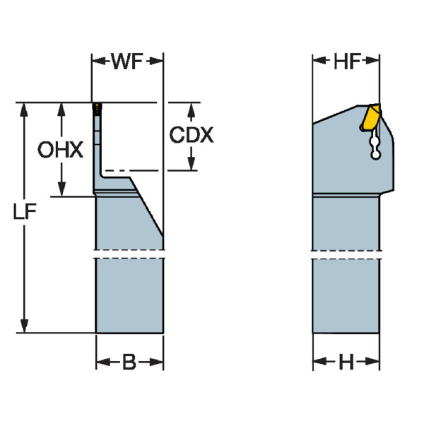 サンドビック（株） コロカットQD シャンクバイト QD-LFE コロカットＱＤ　シャンクバイト　【Ｆ】 QD-LFE20-2525A