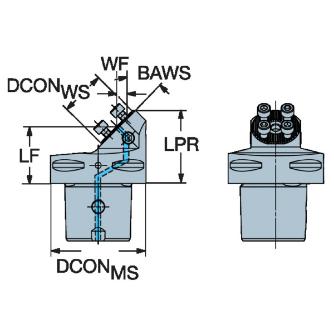 サンドビック（株） コロターンSL アダプタ C6-570 コロターンＳＬ　アダプタ　【Ｆ】 C6-570-40-LX-045-060