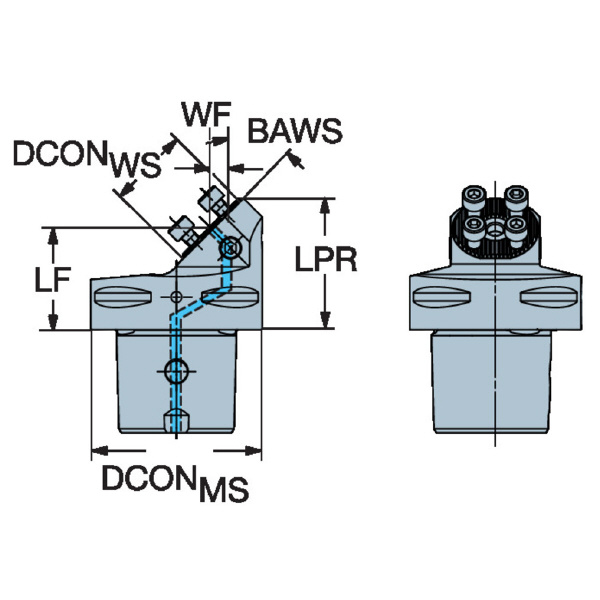 サンドビック（株） コロターンSL アダプタ C6-570 コロターンＳＬ　アダプタ　【Ｆ】 C6-570-40-LX-045-060