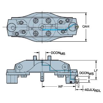 サンドビック（株） コロボア825カッティングユニット【E】 825 コロボア８２５カッティングユニット【Ｅ】 825-555SL32