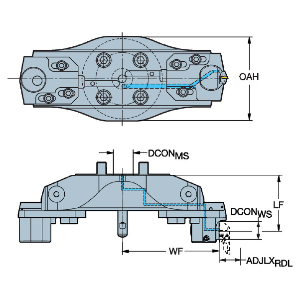サンドビック（株） コロボア825カッティングユニット【E】 825 コロボア８２５カッティングユニット【Ｅ】 825-555SL32