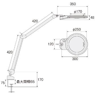 ホーザン株式会社 LEDアームルーペ ＬＥＤアームルーペ L-678