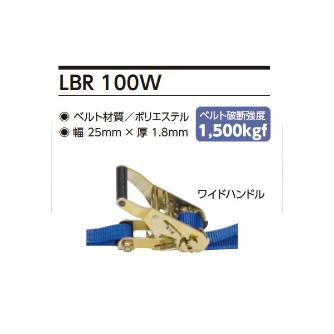 オーエッチ工業（株） ラッシングベルト LBR ラッシングベルト LBR100W EF45