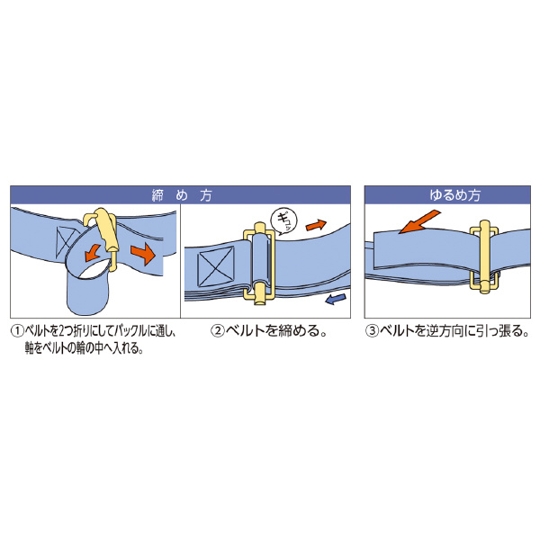 オーエッチ工業（株） ラッシングベルト LBK ラッシングベルト LBK25B-E50