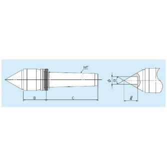 （株）三洋製作所 ライブセンター 超硬付 軽トルク防水型 FPA ライブセンター　超硬付　軽トルク防水型 FPA5
