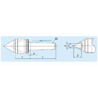 （株）三洋製作所 ライブセンター 超硬付強力タイプ XPA4 ライブセンター　超硬付強力タイプ XPA4