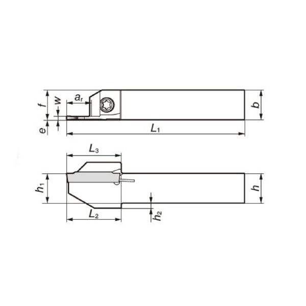 住友電気工業（株） SEC－溝入れバイト ホルダ GNDL ＳＥＣ－溝入れバイト　ホルダ GNDLL1010JX-1.2510