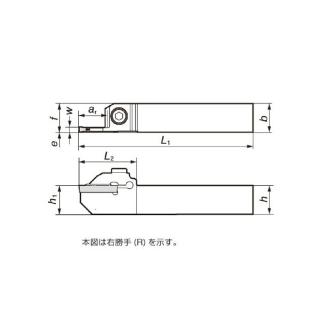 住友電気工業（株） SEC－溝入れバイト ホルダ GNDL ＳＥＣ－溝入れバイト　ホルダ GNDLL1616JX-1.512.5