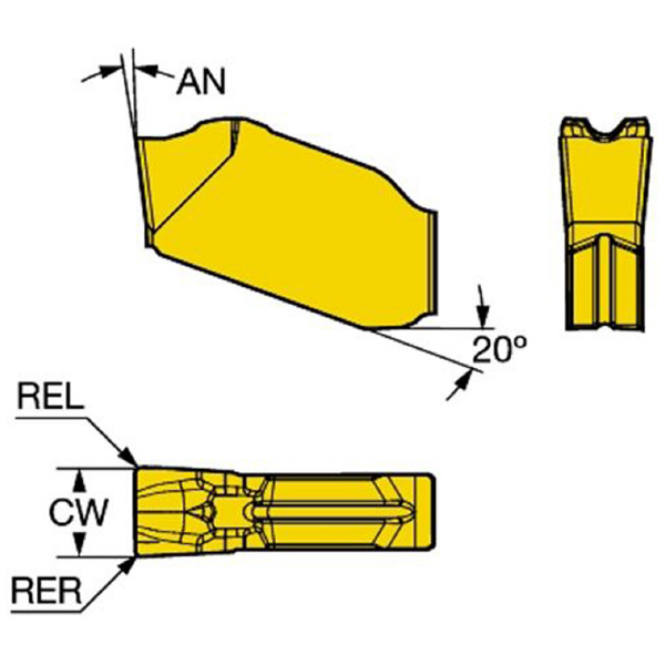 サンドビック（株） コロカットQD チップ 【C】 QD-NL コロカットＱＤ　チップ　【Ｃ】 QD-NL-0800-0004-CM 4325