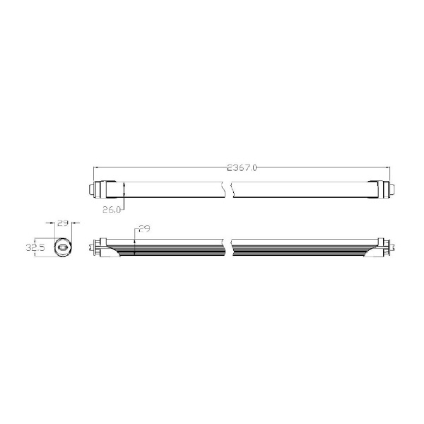 日栄インテック（株） 直管型LED 電源内蔵高効率110型 F24SD-RN-01 直管型ＬＥＤ　電源内蔵高効率１１０型 F24SD-RN-01