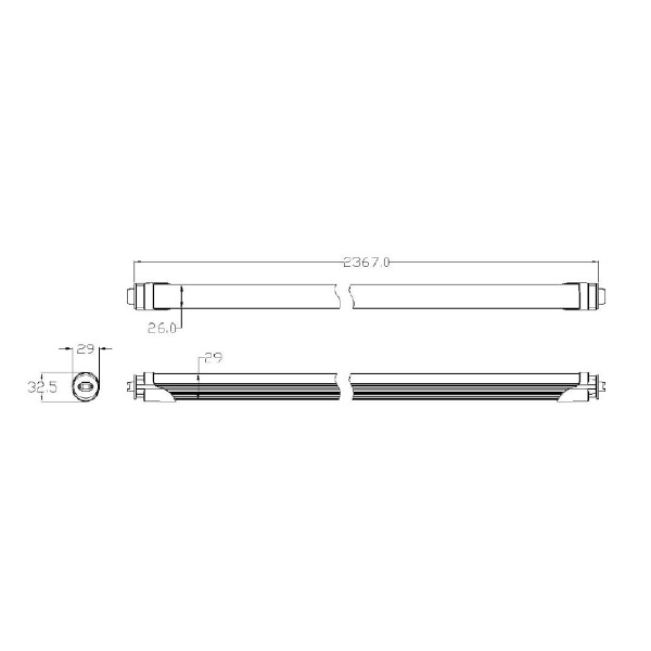 日栄インテック（株） 直管型LED 電源内臓高効率110型 F24SDH-RN-01 直管型ＬＥＤ　電源内臓高効率１１０型 F24SDH-RN-01