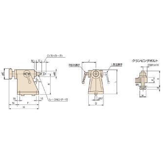 津田駒工業（株） 手動テールストック TL 手動テールストック TL-110M