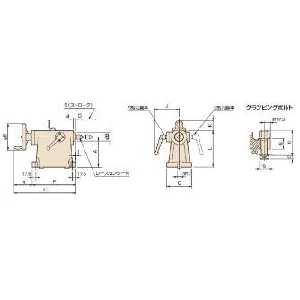 津田駒工業（株） 手動テールストック TL 手動テールストック TL-160M