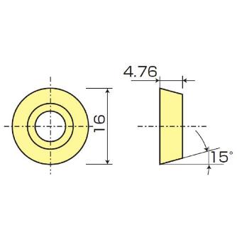 （株）ＭＯＬＤＩＮＯ カッタ用インサート RDMT カッタ用インサート RDMT1604M0TN JM4160