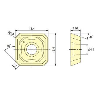 （株）ＭＯＬＤＩＮＯ カッタ用インサート SEMT カッタ用インサート SEMT13T3AGTN JM4160