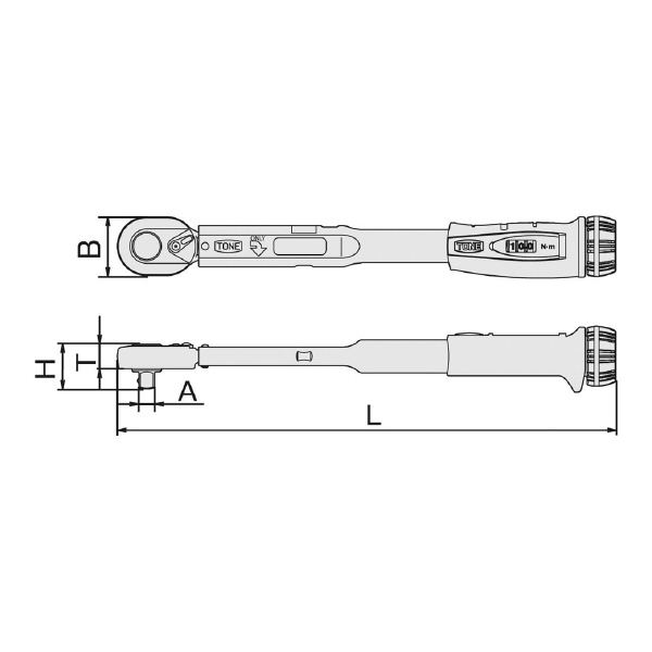 ＴＯＮＥ（株） プレセット形トルクレンチ(ダイレクトセットタイプ) T4MN300 プレセットトルクレンチ T4MN300