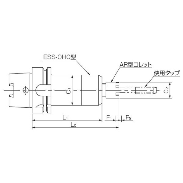 カトウ工機（株） ESS－OHC型タッパー HSK-ESS-OHC ＥＳＳ－ＯＨＣ型タッパー HSK-A63-H-ESS412-OHC