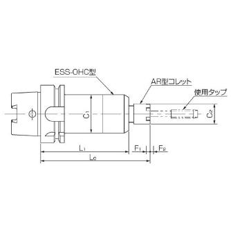 カトウ工機（株） ESS－OHC型タッパー HSK-ESS-OHC ＥＳＳ－ＯＨＣ型タッパー HSK-A63-H-ESS1022-OHC