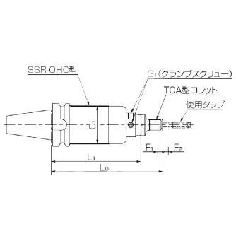 カトウ工機（株） SSR－OHC型タッパー BT-SSR-OHC ＳＳＲ－ＯＨＣ型タッパー BT30-SSR412-OHC