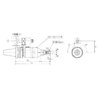 カトウ工機（株） バリ取りホルダ DBR7-P型 バリ取りホルダ DBT30-DBR7-P_ﾀｲﾌﾟA00(A=55)
