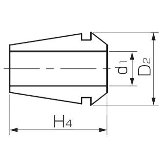 カトウ工機（株） AR8-AA型テーパコレット(ESS103型用) テーパコレット AR8-AA-3(ﾌｧｲ3.0~2.5)M2ﾖｳ