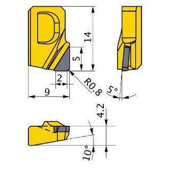 三菱マテリアル（株） カッタチップ GOER カッタチップ（ＰＣＤ） GOER1408PXFR2 MD2030