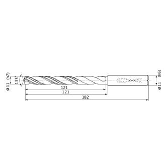 三菱マテリアル（株） WSTARドリル MQS 1100 ＷＳＴＡＲドリル MQS 1100X8DB DP3020