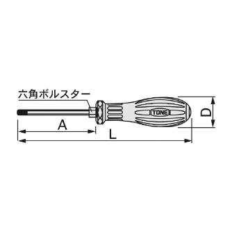 ＴＯＮＥ（株） パワーグリップドライバー(貫通) PGMD パワーグリップドライバー（貫通） PGMD-075