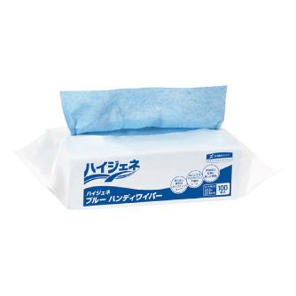 日本製紙クレシア（株） 不織布ワイパー ハイジェネ 不織布ワイパー　ハイジェネ／大箱単位 62102 ﾌﾞﾙｰ ﾊﾝﾃﾞｨﾜｲﾊﾟｰ