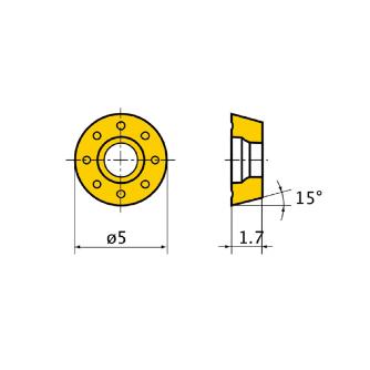 三菱マテリアル（株） カッタチップ RDMW カッタチップ（超硬コーティング） RDMW0517M0E MP8010