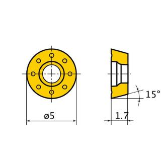 三菱マテリアル（株） カッタチップ RDMW カッタチップ（超硬コーティング） RDMW0517M0E MP8010