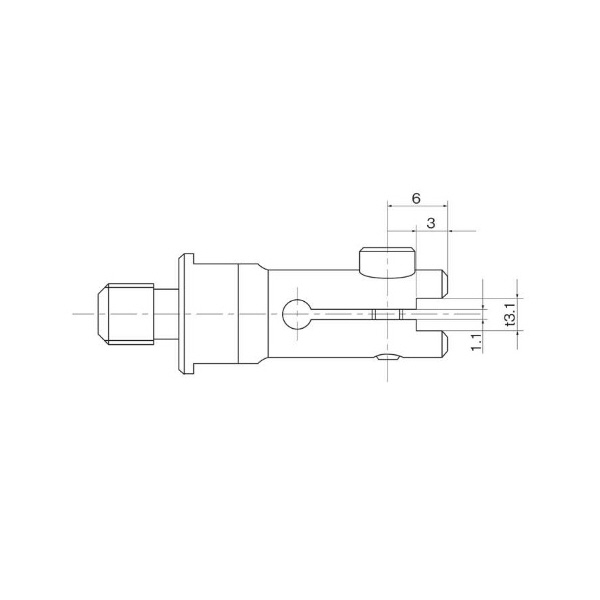 日本精密機械工作（株） LS－45用 砥石ホルダー Q 砥石ホルダー　Ｔ３．１／ＬＳ－４５用 Q8833
