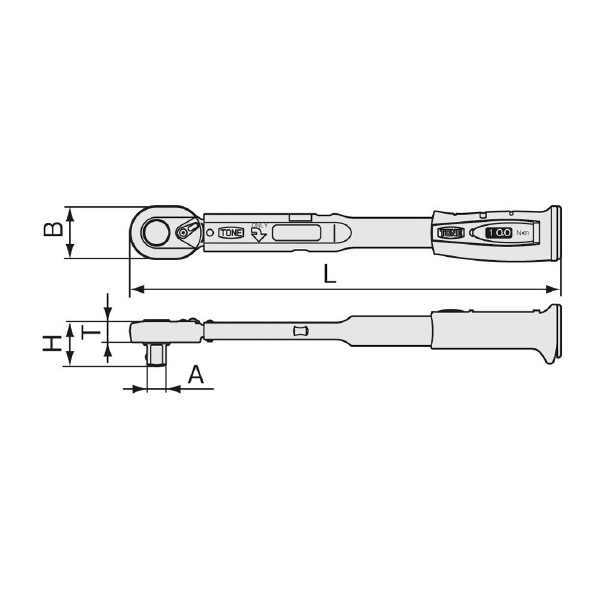 ＴＯＮＥ（株） プレセット形トルクレンチ(メモリセットタイプ) T4M140 プレセット形トルクレンチ T4M140