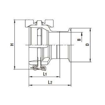 日東工器（株） サニタリーカプラ SEW-S-FR サニタリーカプラ SEW-2.0S-FR SUS