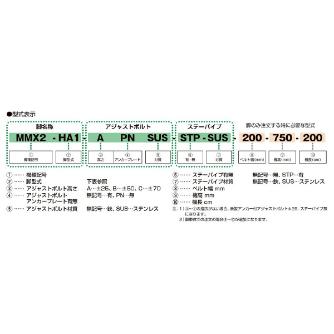 マルヤス機械（株） ベルトコンベヤ脚 MMX ベルトコンベヤ脚 MMX2-HA1-A-200-500