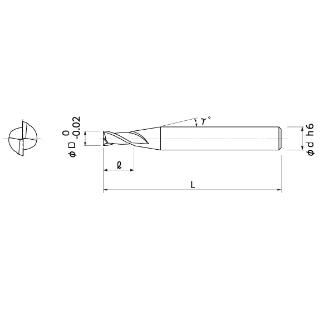 日進工具（株） チャンピオンソリッドロング刃エンドミル NCL-2 チャンピオンソリッドロング刃エンドミル NCL-2 2.5