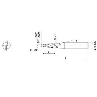 日進工具（株） Xコーティング テーパエンドミル NTE-2X Ｘコーティングテーパーエンドミル NTE-2X 1.5X5ﾟ