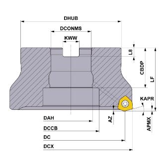 三菱マテリアル（株） カッタ 多機能用(アーバタイプ) WJX カッタ　多機能用（アーバタイプ） WJX14-125B07AR