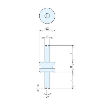 （株）ナベヤ ビルトイン防振マウント(小型) BBC ビルトイン防振マウント（小型） BBC16D007