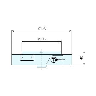 （株）ナベヤ RT用治具交換システム ベースプレート BAKS ＲＴ用治具交換システム　ベースプレート BAKS10-TNT170L
