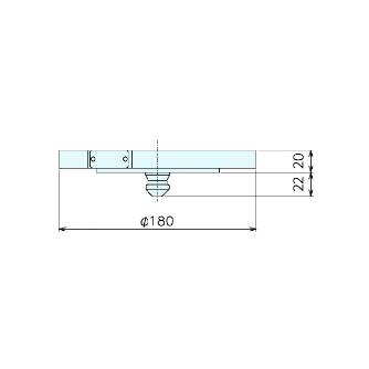 （株）ナベヤ RT用治具交換システム 交換プレート KAK ＲＴ用治具交換システム　交換プレート KAK10-P180