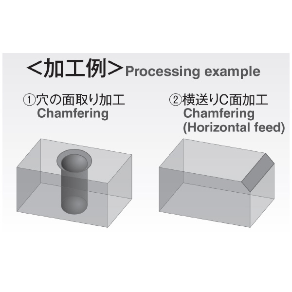 岡﨑精工（株） 超硬ソリッド面取カッター OKコート CCS3AS 超硬ソリッド面取カッター　ＯＫコート CCS3AS 12X90