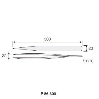 ホーザン株式会社 ピンセット P ピンセット P-86-300