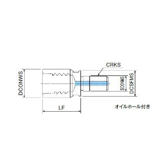 オーエスジー（株） PHOENIX PXM用ジョイントオイルホール付 PXMJ ヘッド交換式エンドミル用ジョイント PXMJ-C12SF06-O