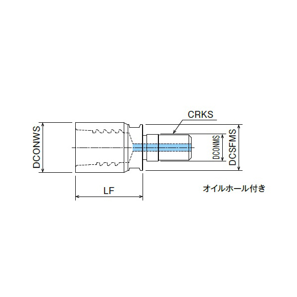 オーエスジー（株） PHOENIX PXM用ジョイントオイルホール付 PXMJ ヘッド交換式エンドミル用ジョイント PXMJ-C12SF06-O