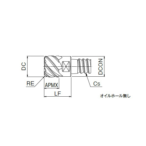 オーエスジー（株） PHOENIX ヘッド交換式エンドミル多刃不等分割スクエア・コーナラジアスタイプ PXM PXSM ヘッド交換式エンドミル／ＰＨＯＥＮＩＸ PXSM100C10-06R000 XP3225