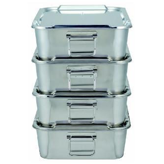 スギコ産業（株） 18ー8給食バット可動ハンドル付 SH １８－８給食バット可動ハンドル付 SH-6038-7H