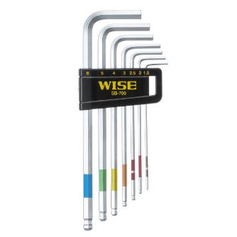 フジ矢（株） スーパーボールレンチ7本セット ボールポイント六角棒レンチ　７本セット SB-700(WISE)
